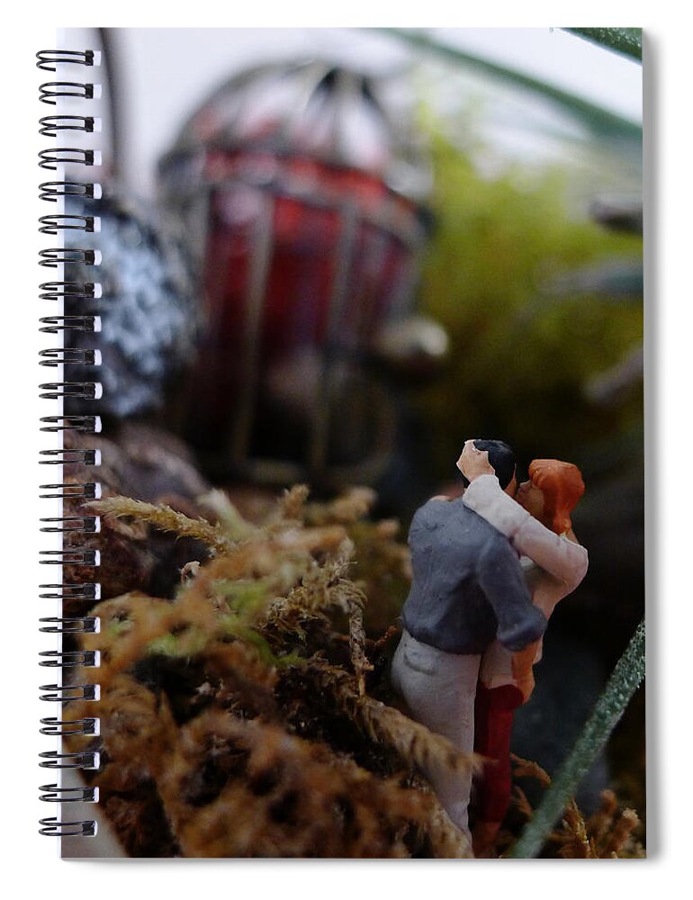 Secret Spiral Notebook featuring the photograph Small World - Alone Together by Richard Reeve