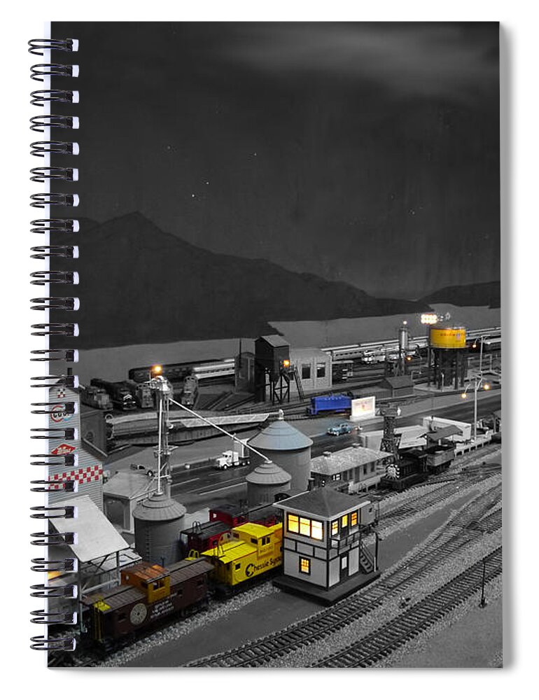 Small Spiral Notebook featuring the photograph Small World - Marshalling Yard by Richard Reeve
