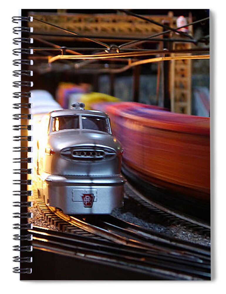 Small Spiral Notebook featuring the photograph Small World - Rushing Past by Richard Reeve