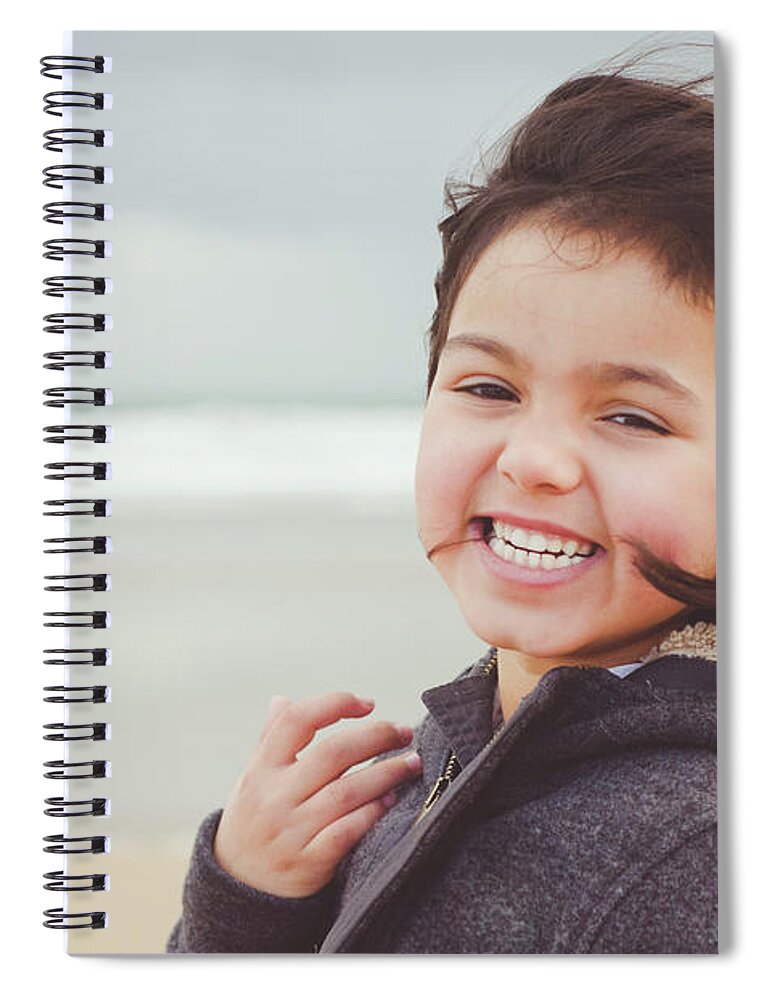 4-5 Years Spiral Notebook featuring the photograph Smile Brezze by Marywilson Photography