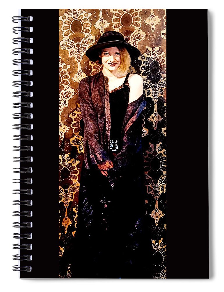 Smile Spiral Notebook featuring the painting Smile by Patrick Whelan