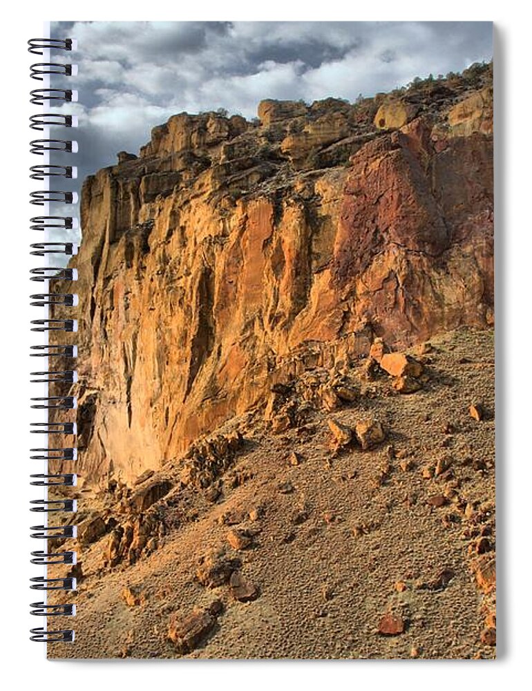 Smith Rock Spiral Notebook featuring the photograph Smith Rainbow Rocks by Adam Jewell