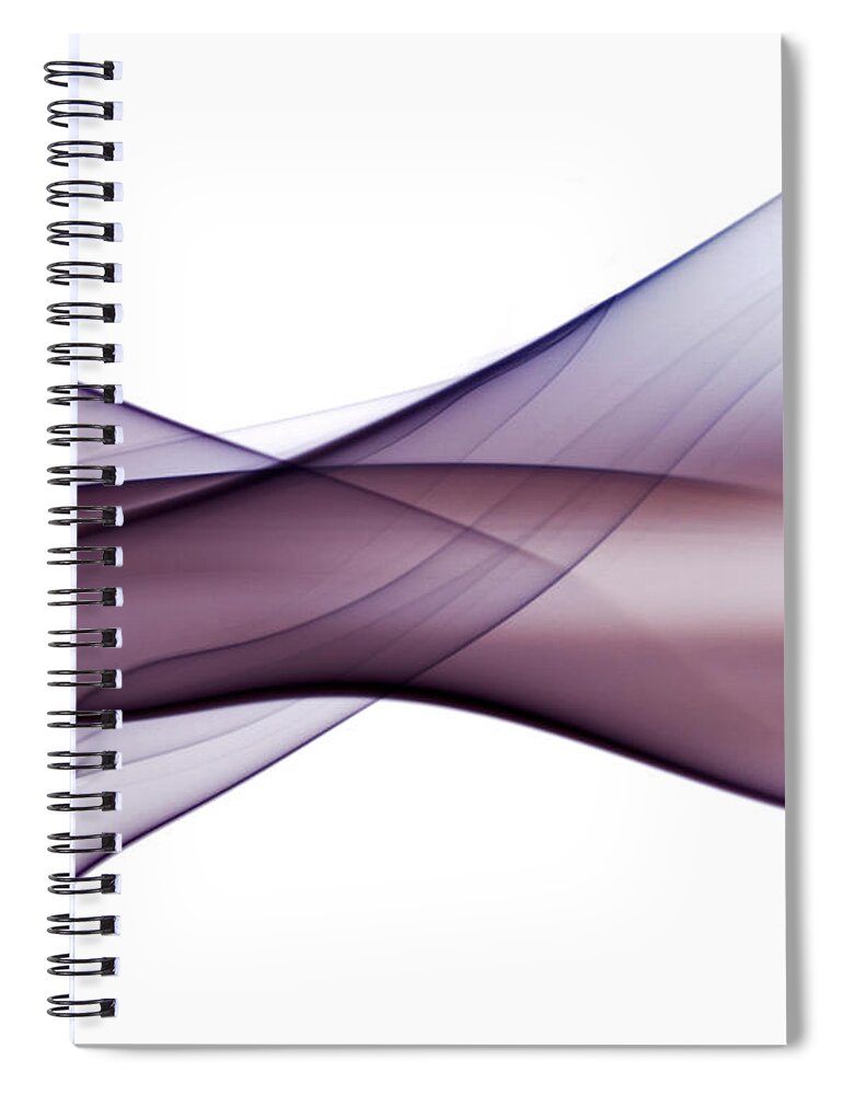 Curve Spiral Notebook featuring the photograph Smoke Background by Funky-data