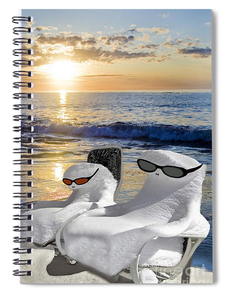 Florida Spiral Notebook featuring the photograph Snow Bird Vacation by Gary Keesler