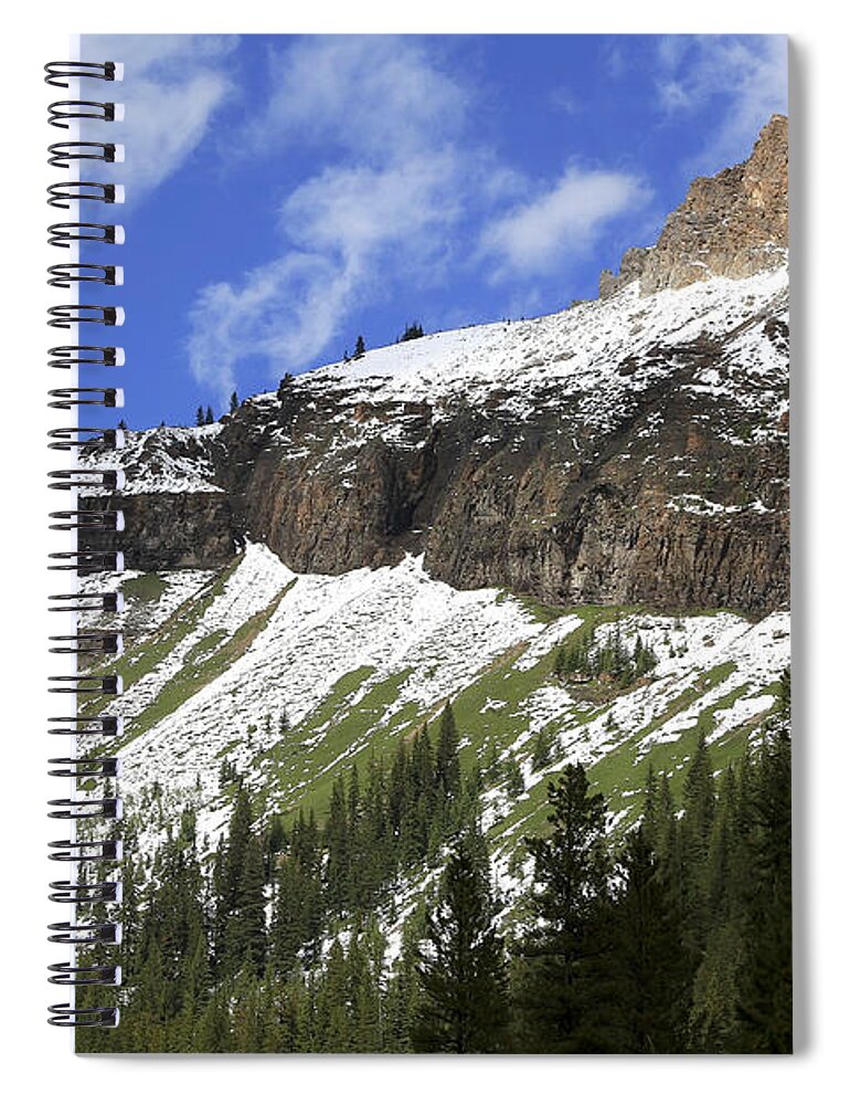 Mountain Spiral Notebook featuring the photograph Snow in July by Teresa Zieba