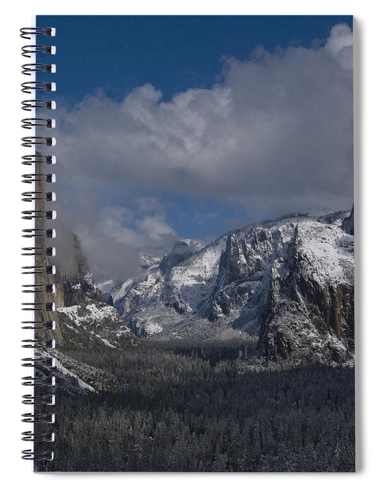 Snow Spiral Notebook featuring the photograph Snow Kissed Valley by Bill Gallagher