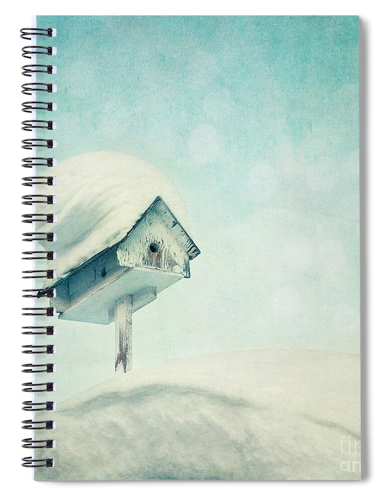 Snowbird Spiral Notebook featuring the photograph Snowbird's Home by Priska Wettstein