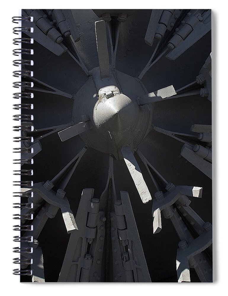 Chama Spiral Notebook featuring the photograph Snowblower by Steven Ralser