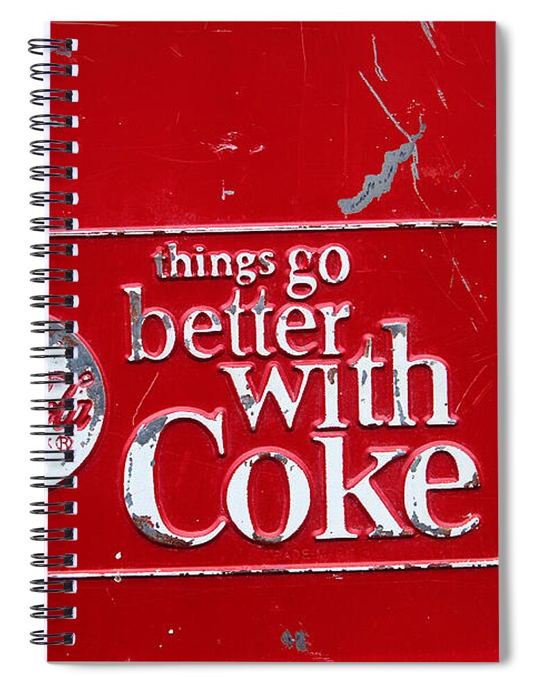 Soda Spiral Notebook featuring the photograph Soda of choice by Toni Hopper