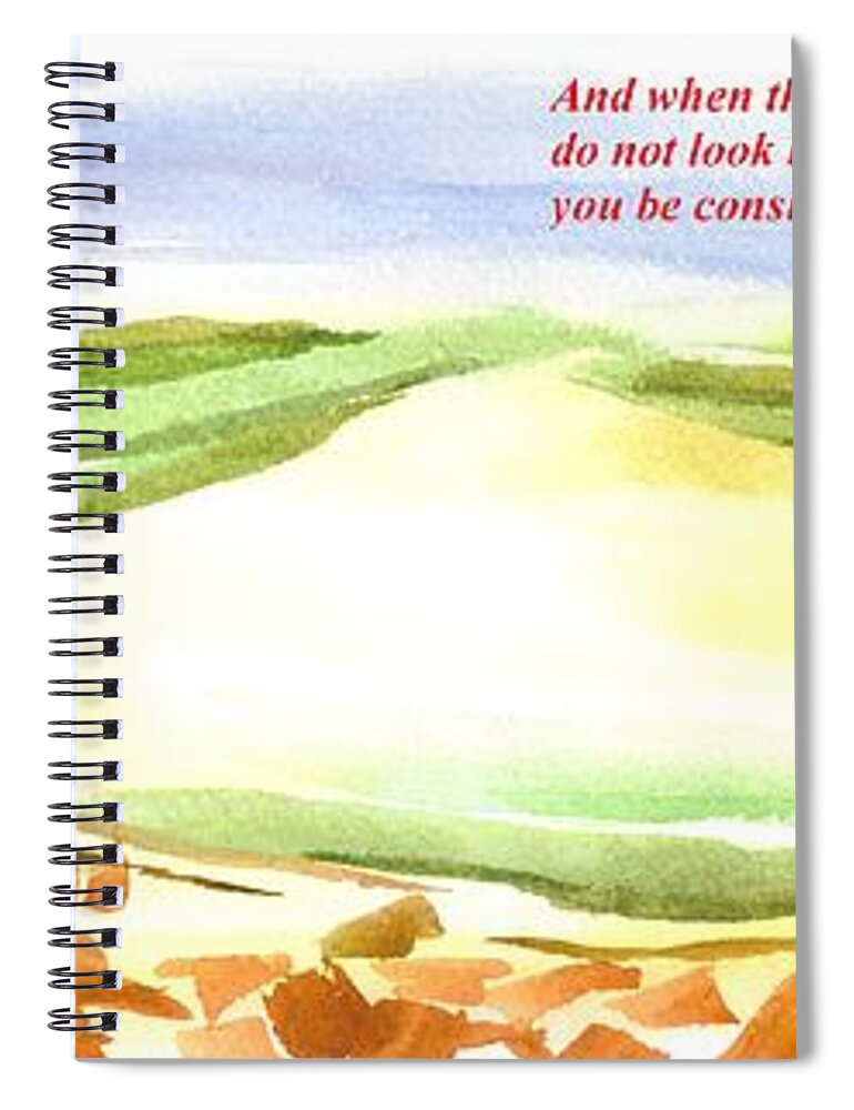 Sodom Found 2 Spiral Notebook featuring the painting Sodom Found 2 by Kip DeVore