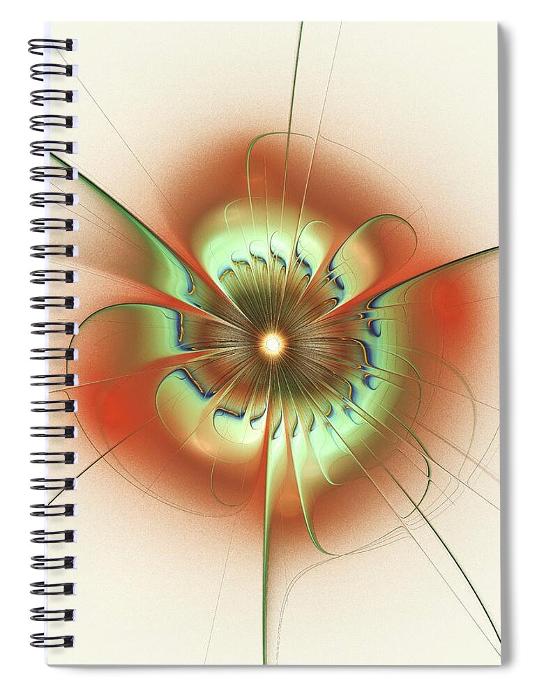 Malakhova Spiral Notebook featuring the digital art Soft Elegance by Anastasiya Malakhova