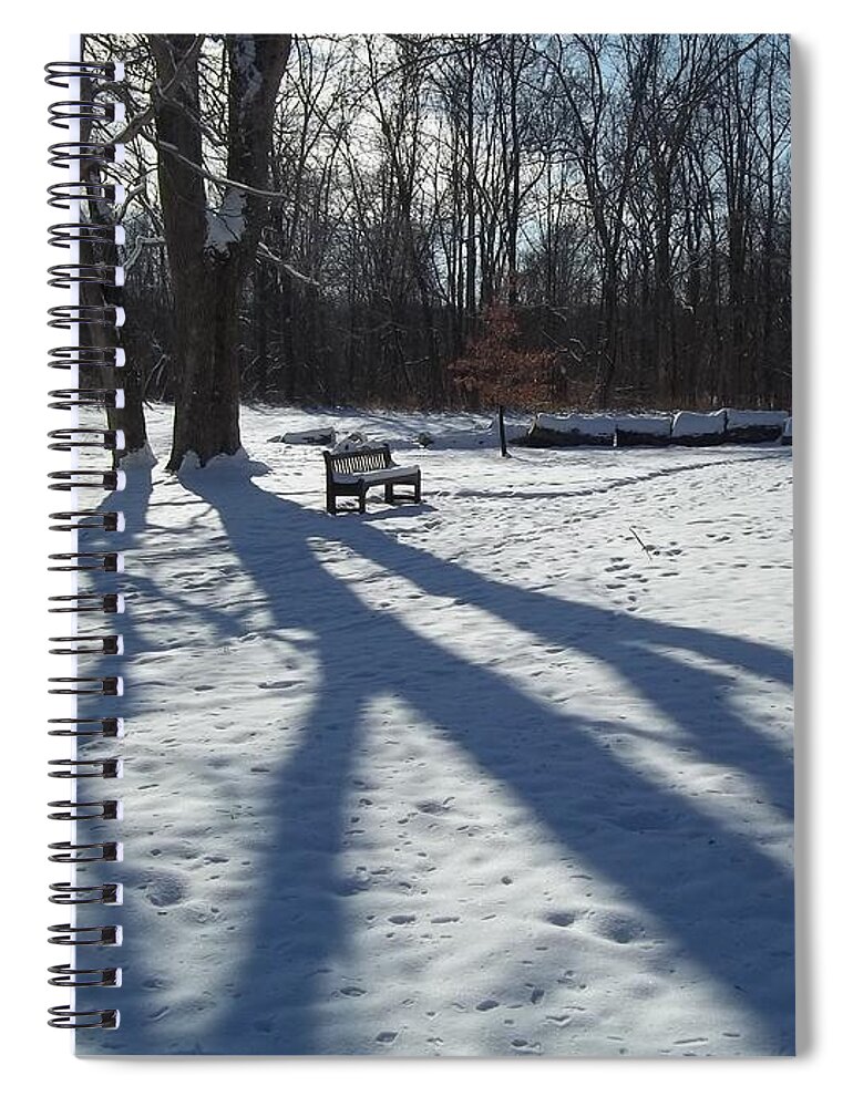 Snow Spiral Notebook featuring the photograph Solitude by Eric Switzer