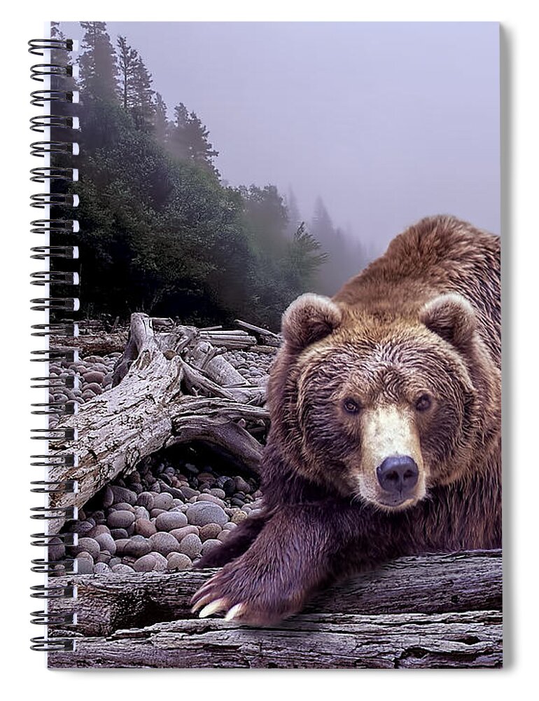 Art Spiral Notebook featuring the photograph Some Days You Eat the Bear Some Days the Bear Eats You by Randall Nyhof