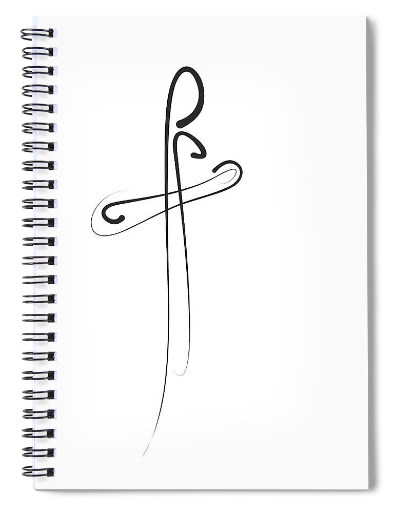 Thought Spiral Notebook featuring the digital art Son of God by Pal Szeplaky