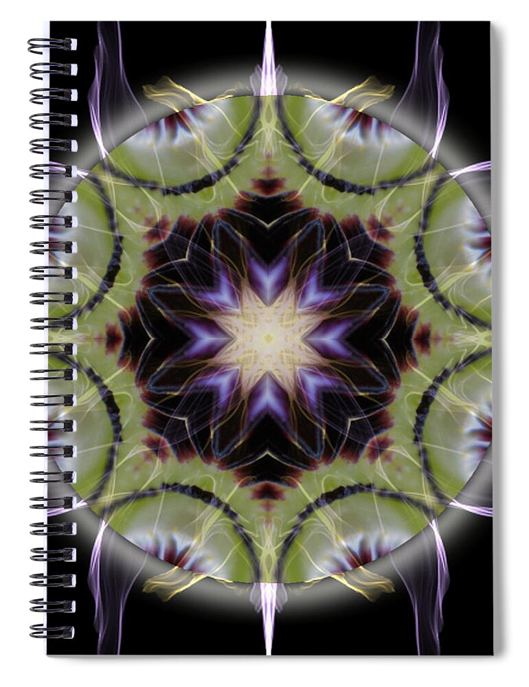 Mandala Spiral Notebook featuring the photograph Soul Star Immortal Treasures by Alicia Kent