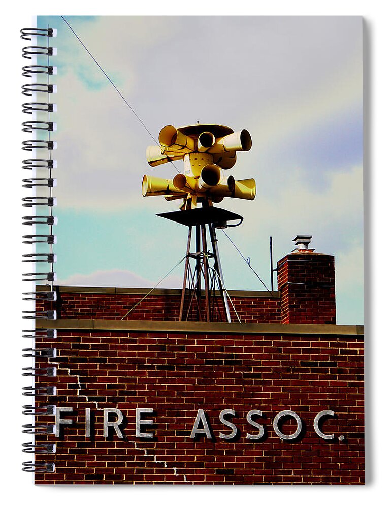 Alarm Spiral Notebook featuring the photograph Sound the Alarm by Richard Reeve