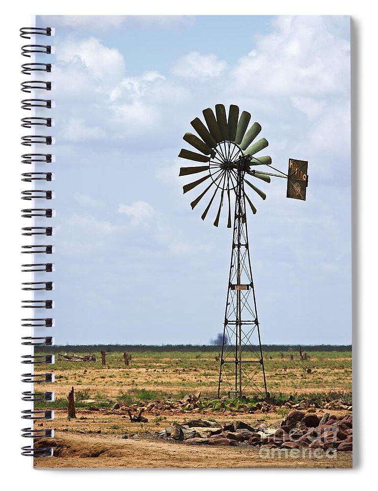 Festblues Spiral Notebook featuring the photograph SouthEast Kenya... by Nina Stavlund