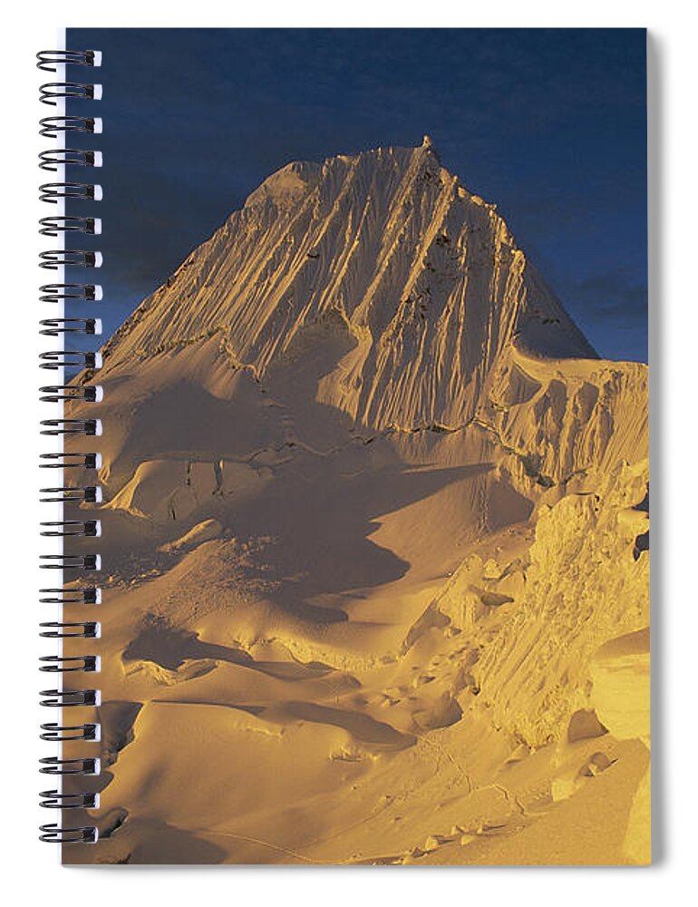 Feb0514 Spiral Notebook featuring the photograph Southwest Face Of Alpamayo Peru by Grant Dixon
