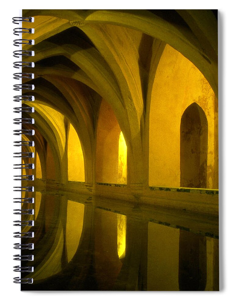 Bath Spiral Notebook featuring the photograph Spanish Bath by Max Waugh