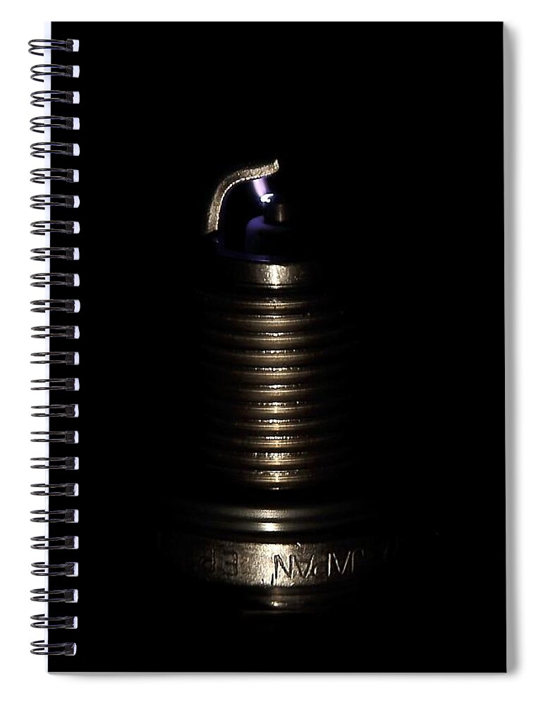 Sparkplug Spiral Notebook featuring the photograph Spark Plug by David Andersen