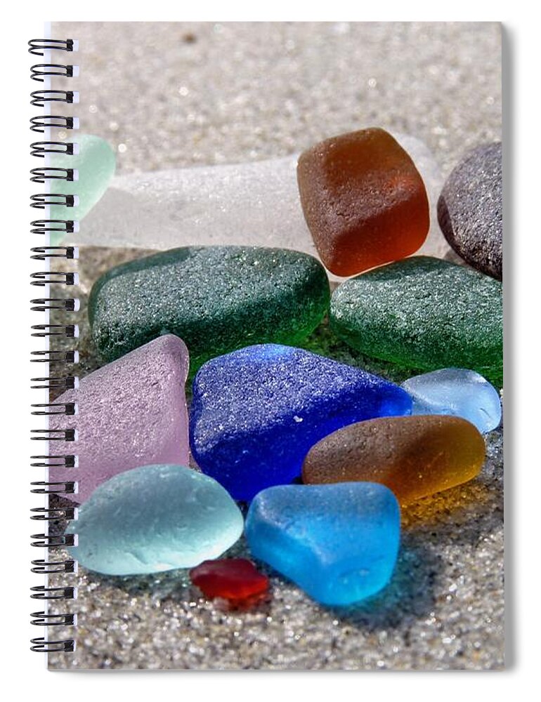Janice Drew Spiral Notebook featuring the photograph Sparklers by Janice Drew