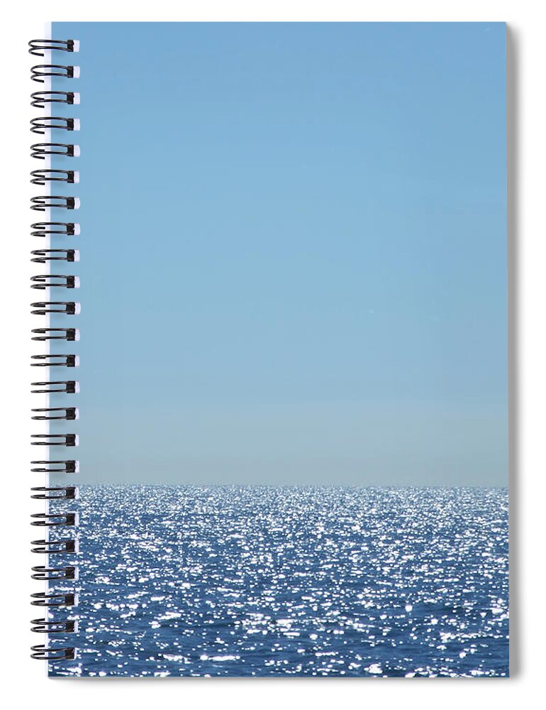 Artoffoxvox Spiral Notebook featuring the photograph Sparkling Ocean Atmosphere by Kristen Fox