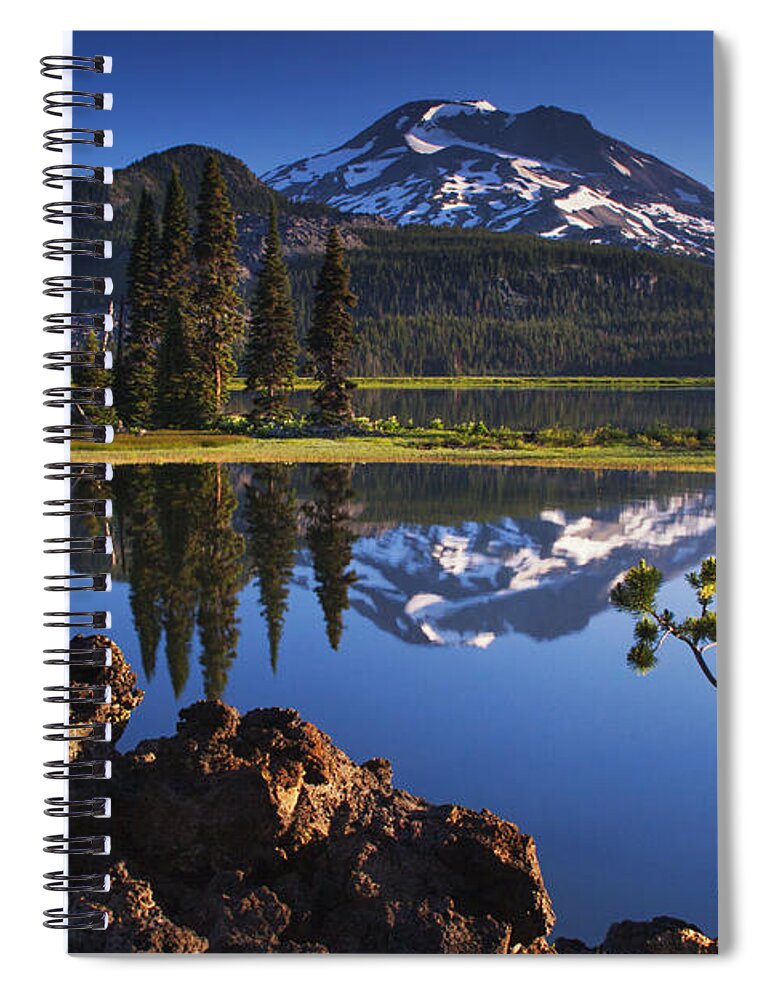 Sunrise Spiral Notebook featuring the photograph Sparks Lake Sunrise by Mark Kiver