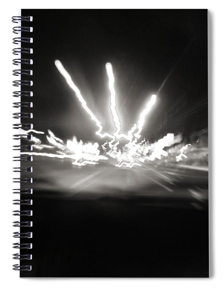 Abstract Spiral Notebook featuring the photograph Speed of Light by Robyn King