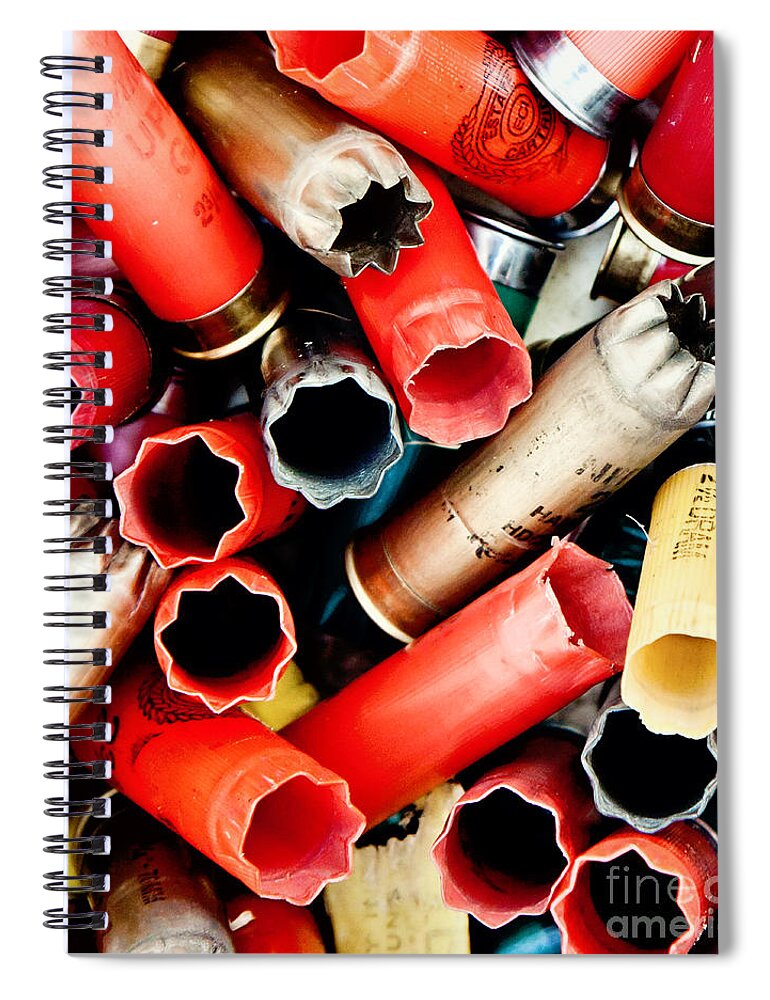 Shells Spiral Notebook featuring the photograph Spent by Pam Holdsworth