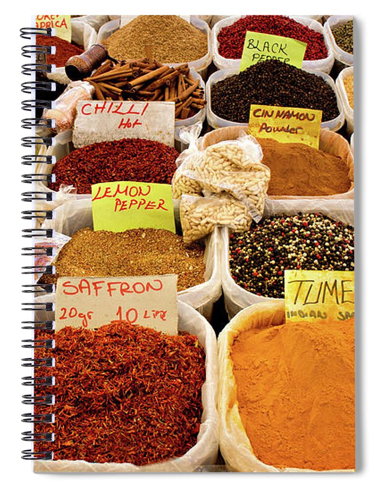 Spice Spiral Notebook featuring the photograph Spices by Michelle Mcmahon