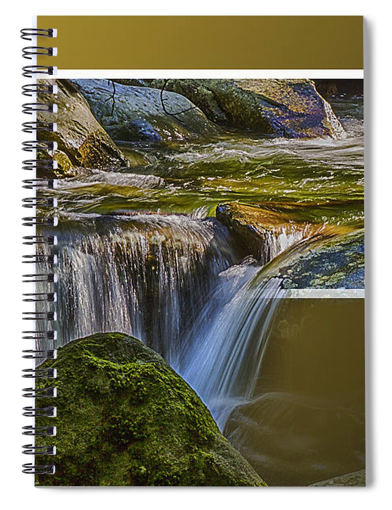 Spillover Spiral Notebook featuring the photograph Landscape - Mountain - Spillover by Barry Jones