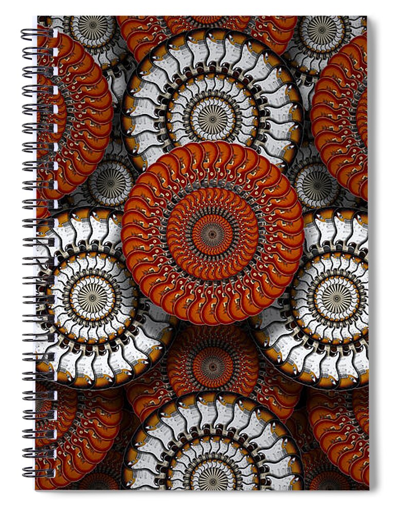 Les Paul Spiral Notebook featuring the photograph Spinning in Harmony by Mike McGlothlen