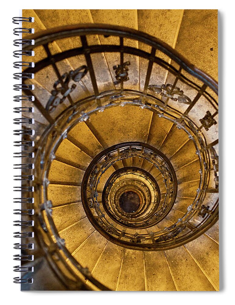 St Stephen's Basilica Spiral Notebook featuring the photograph Spiral Staircase In St Stephens by Richard I'anson