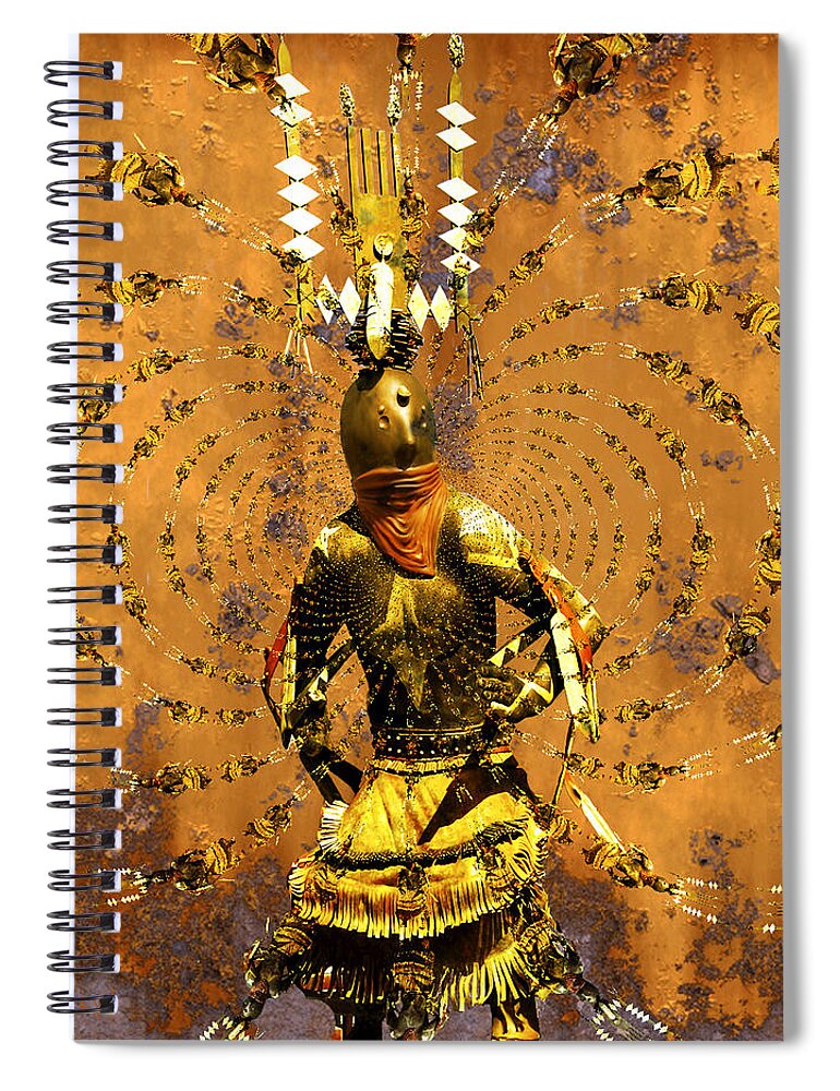 Kachina Spiral Notebook featuring the photograph Spirit Dance by Kurt Van Wagner