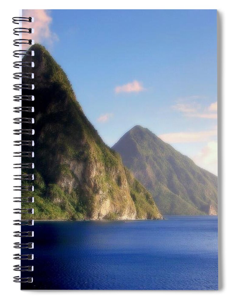 Piton Mountains Spiral Notebook featuring the photograph Splendor by Karen Wiles
