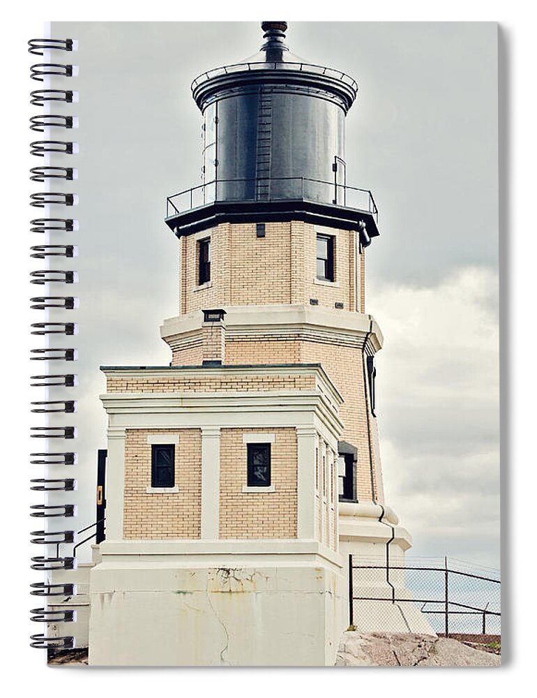 Light House Spiral Notebook featuring the photograph Split Rock Lighthouse by Pam Holdsworth