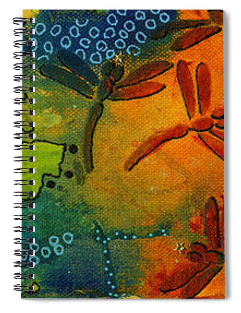 Mixed Media Spiral Notebook featuring the mixed media Spring in Full Effect by Angela L Walker