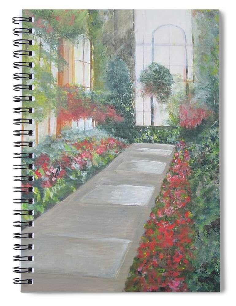 Spring Spiral Notebook featuring the painting Spring Light by Paula Pagliughi
