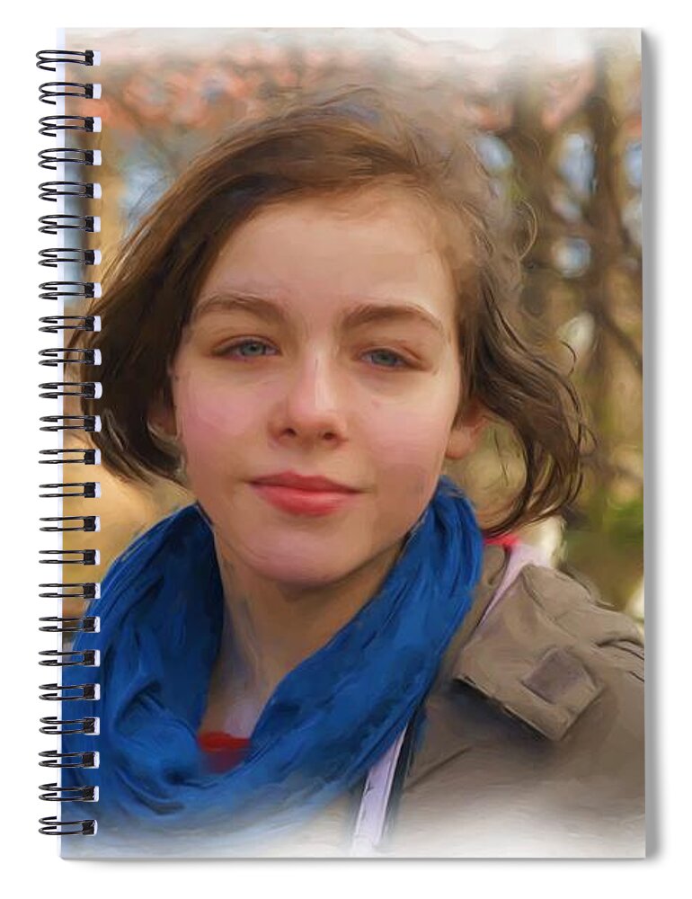 Portrait Spiral Notebook featuring the photograph Spring Wind of Change by Elena Perelman