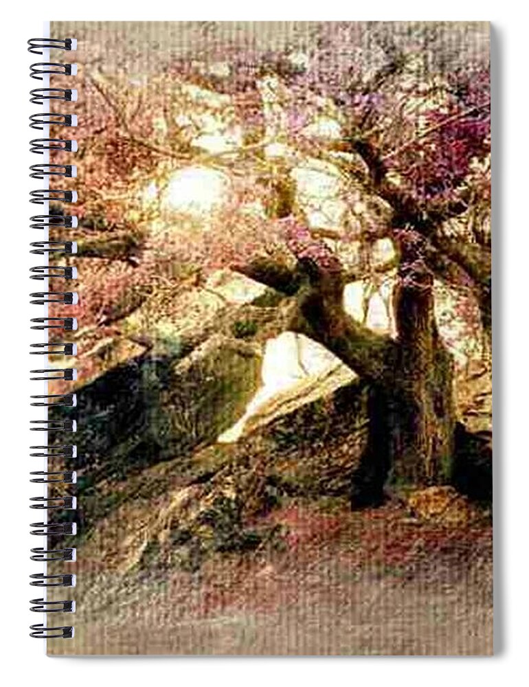 Ireland Spiral Notebook featuring the photograph Springtime Hidaway by Ellen Cannon