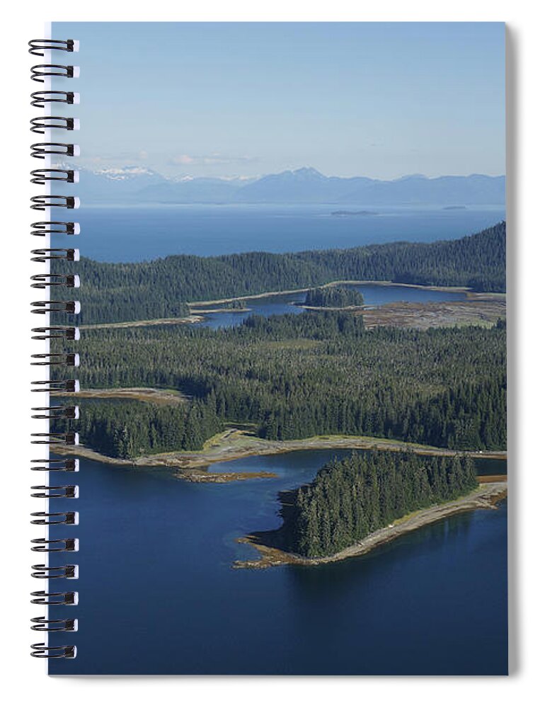 530679 Spiral Notebook featuring the photograph Spruce Forest Alaska by Hiroya Minakuchi