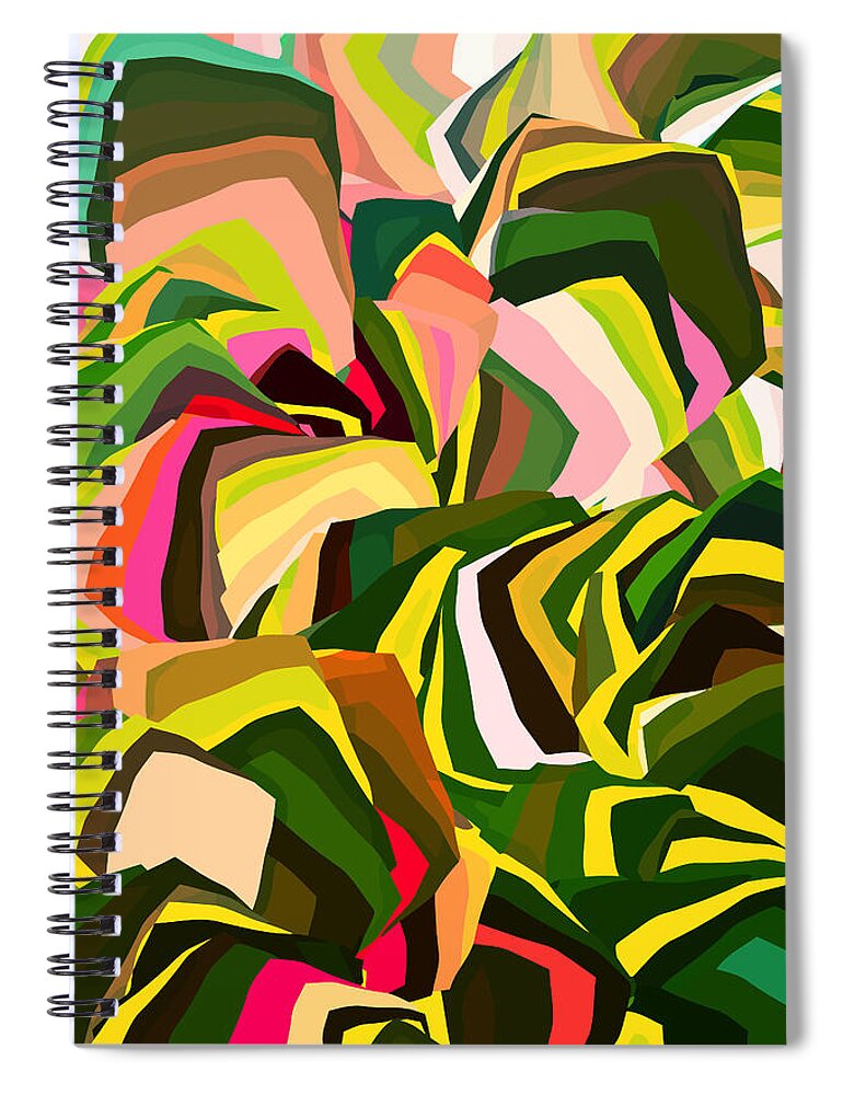 Digital Spiral Notebook featuring the digital art Square Root 1 by Artcetera By   LizMac