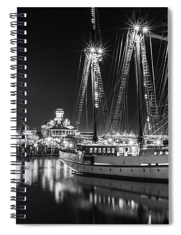 Long Beach Ca Spiral Notebook featuring the photograph SSV Tole Mour By Denise Dube by Denise Dube