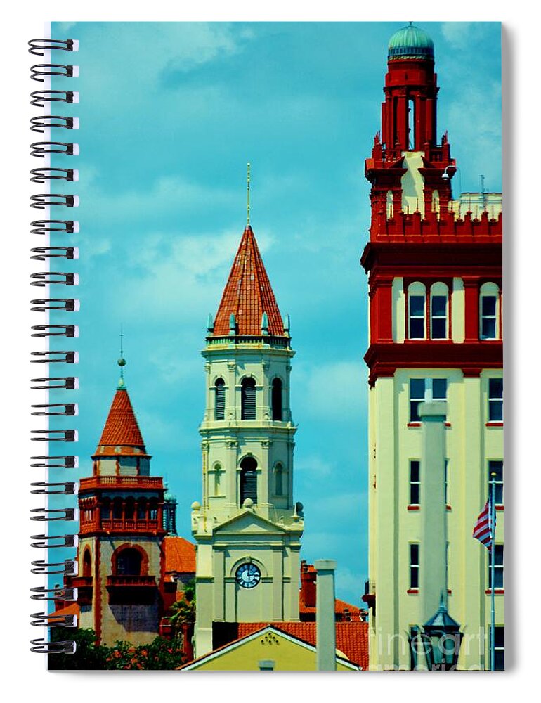 Saint Spiral Notebook featuring the photograph St Augustine Florida by Tamara Michael