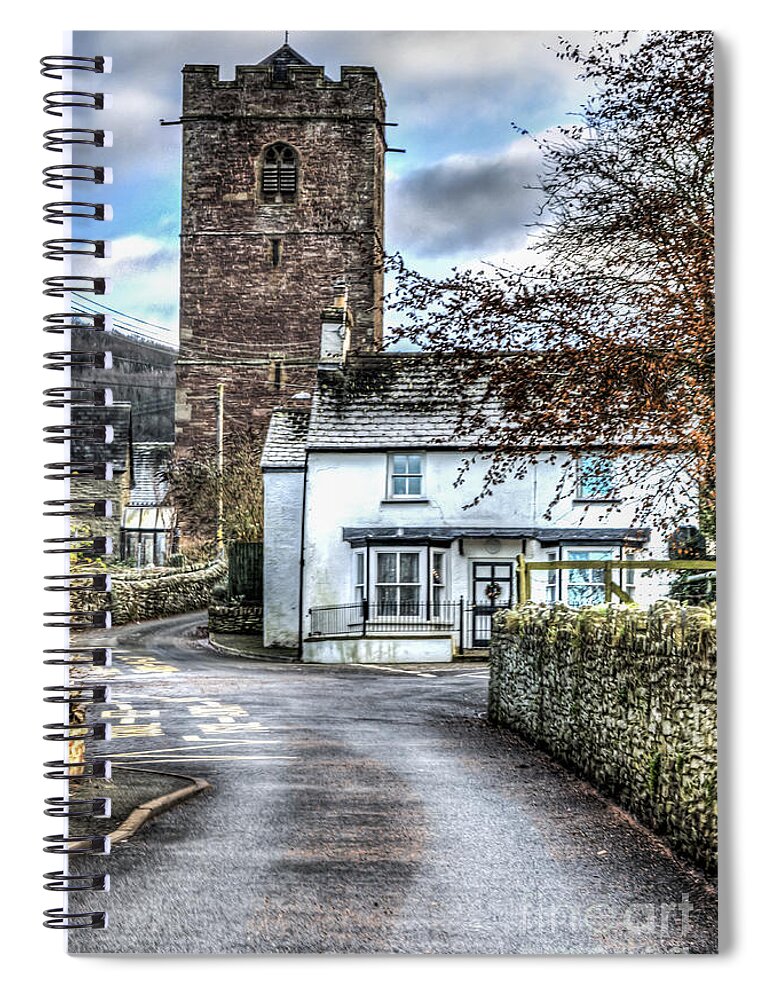 Talgarth Spiral Notebook featuring the photograph St Gwendolines Church Talgarth by Steve Purnell