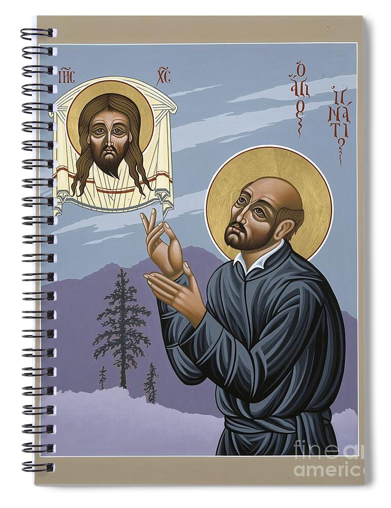St. Ignatius Spiral Notebook featuring the painting St. Ignatius Amidst Alaska 141 by William Hart McNichols