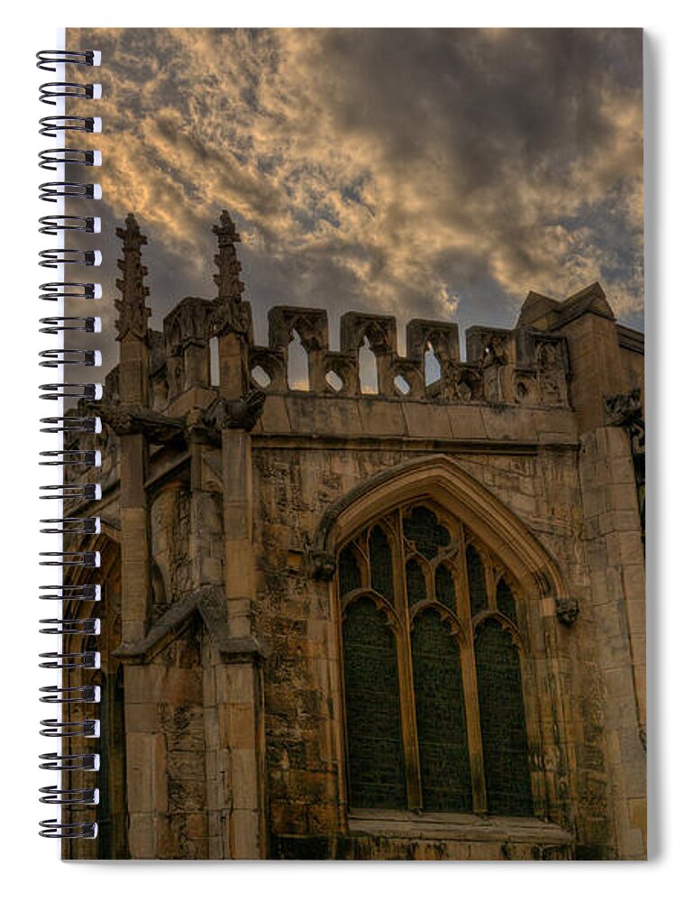 St Spiral Notebook featuring the photograph St Martin Coney Street in York by Pablo Lopez