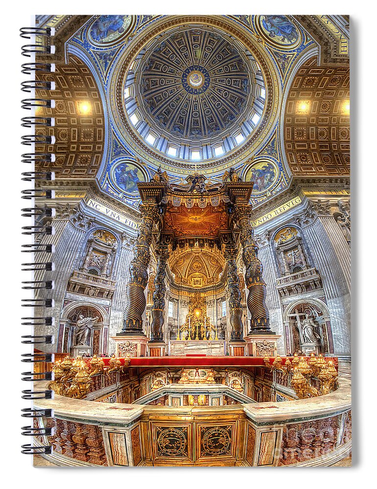 Yhun Suarez Spiral Notebook featuring the photograph St Peter's Basilica by Yhun Suarez