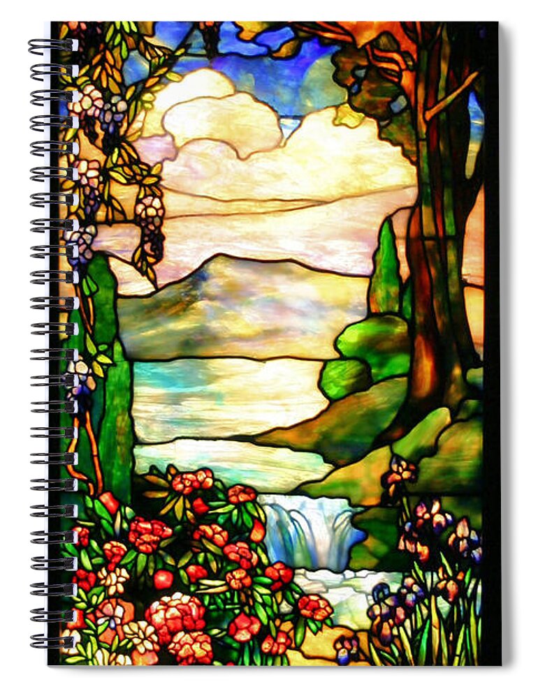 Stained Glass Spiral Notebook featuring the photograph Stained Glass by Kristin Elmquist