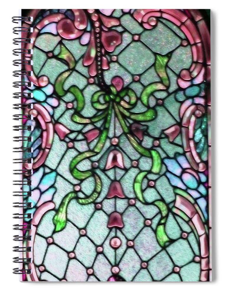 Stained Spiral Notebook featuring the photograph Stained Glass Window -2 by Kathleen Struckle